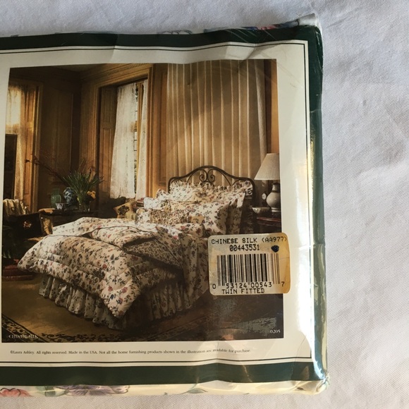 Laura Ashley Bedding Laura Ashley Twin Fitted Sheet Chinese Silk